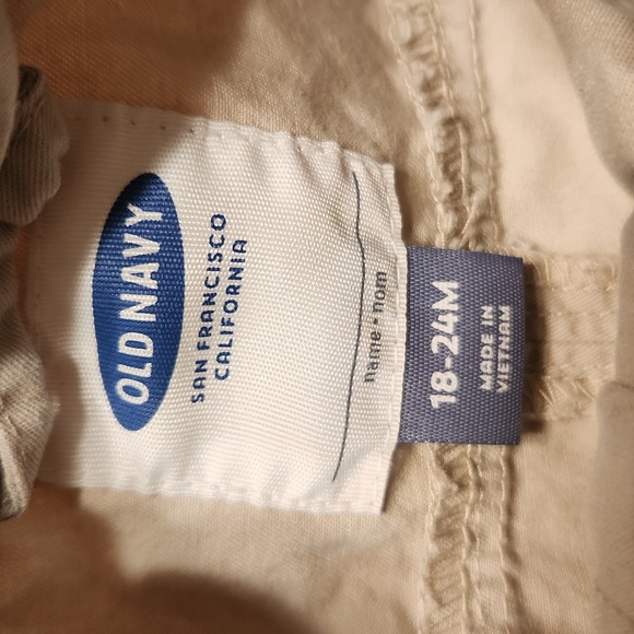 Old Navy Toddler Military Vest Size 18-24M Color Tan - Picture 2 of 7